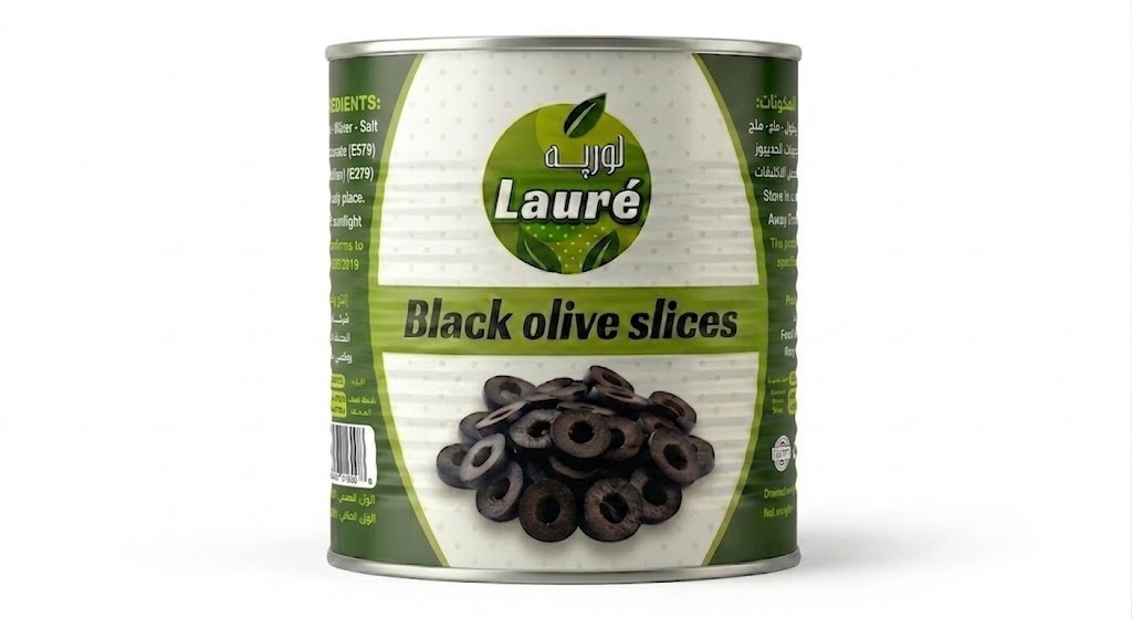 Oxidized sliced ​​black olives 3kg